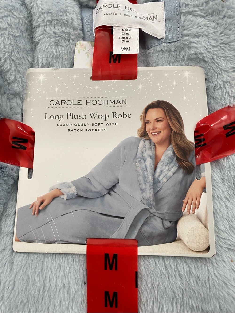 Carole Hochman M Long Plush Wrap Robe